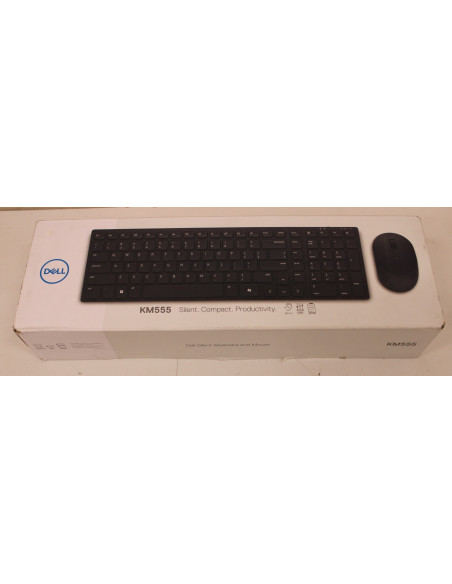 SALE OUT. Dell Silent Keyboard and Mouse - KM555 - US International (QWERTY) | Dell Silent Keyboard and Mouse | KM555 | Keyboar