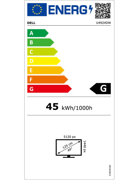 Dell | LCD UltraSharp Monitor | U4924DW | 49 " | IPS | 5K Dual QHD | 32:9 | 60 Hz | 5 ms | 5120 x 1440 | HDMI ports quantity 2 