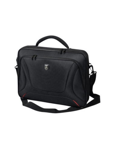 PORT DESIGNS | Courchevel | Fits up to size 15.6 " | Messenger - Briefcase | Black | Shoulder strap