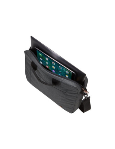 Case Logic | Era Attach | Fits up to size 14 " | Messenger - Briefcase | Obsidian | Shoulder strap