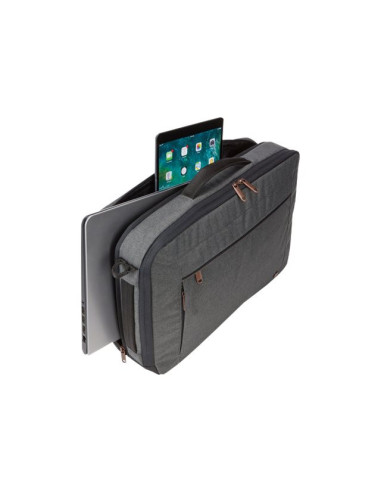 Case Logic | Era Hybrid Briefcase | Fits up to size 15.6 " | Messenger - Briefcase/Backpack | Obsidian | Shoulder strap