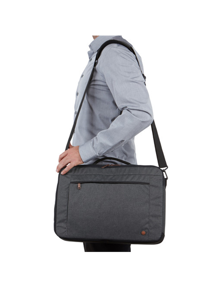 Case Logic | Era Hybrid Briefcase | Fits up to size 15.6 " | Messenger - Briefcase/Backpack | Obsidian | Shoulder strap