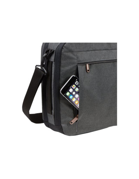 Case Logic | Era Hybrid Briefcase | Fits up to size 15.6 " | Messenger - Briefcase/Backpack | Obsidian | Shoulder strap