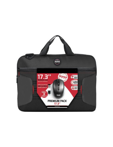 PORT DESIGNS | PREMIUM PACK 17.3 | Messenger - Briefcase | Black