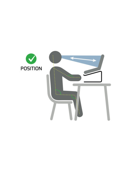 PORT DESIGNS | 901103 | Ergonomic Notebook stand | Notebook Stand | Black | 10-15.6 "