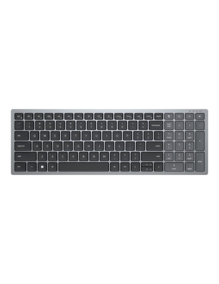 Dell | Keyboard | KB740 | Keyboard | Wireless | US | Titan Gray | 2.4 GHz, Bluetooth 5.0 | 506 g