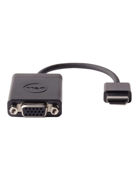 Dell | Adapter HDMI to VGA | 470-ABZX | Black | HDMI - Male | HD-15 (VGA) - Female