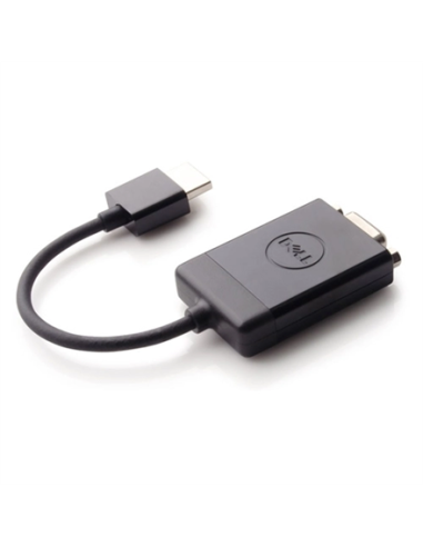 Dell | Adapter HDMI to VGA | 470-ABZX | Black | HDMI - Male | HD-15 (VGA) - Female