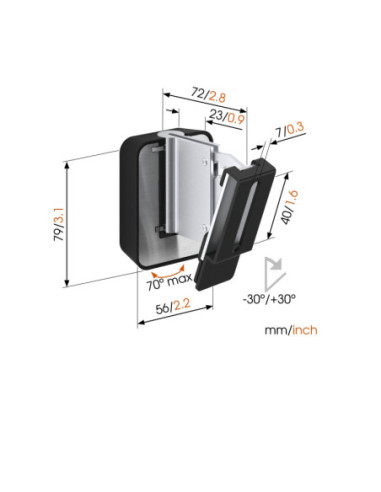 Vogels | Loundspeaker Mount | Turn, Tilt | Maximum weight (capacity) 5 kg | Black