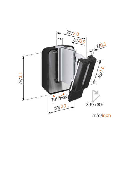 Vogels | Loundspeaker Mount | Turn, Tilt | Maximum weight (capacity) 5 kg | Black