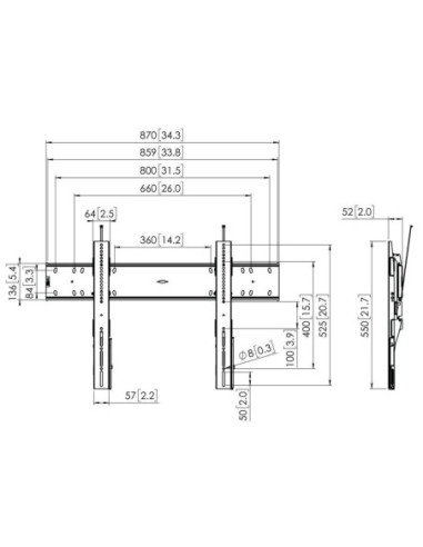 Vogels | Wall mount | PFW 6810 | Hold | 55-80 " | Maximum weight (capacity) 75 kg | Black