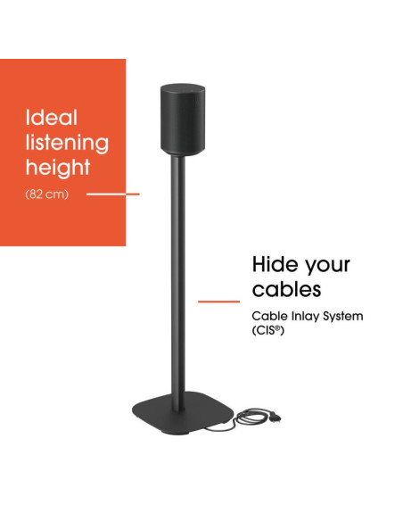 Vogels Floor stand | SFS 4113 Sonos speaker stand for Era 100 | Maximum weight (capacity) 2 kg | Black