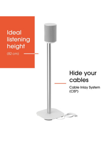 Vogels Floor stand | SFS 4113 Sonos speaker stand for Era 100 | Maximum weight (capacity) 2 kg | White