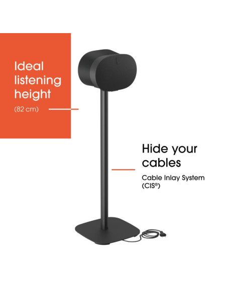 Vogels Floor stand | SFS 4133 Sonos speaker stand for Era 300 | Maximum weight (capacity) 4.5 kg | Black