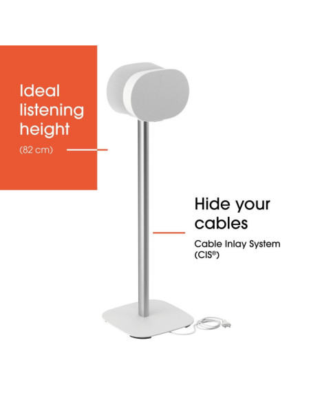 Vogels Floor stand | SFS 4133 Sonos speaker stand for Era 300 | Maximum weight (capacity) 4.5 kg | White