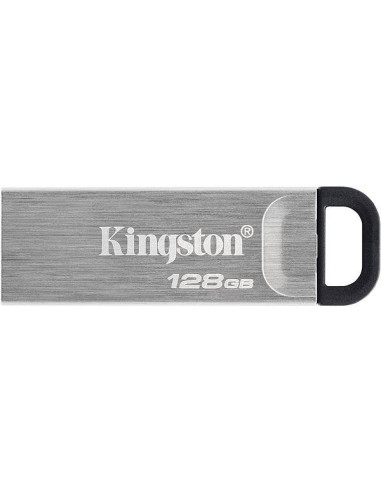 Kingston | USB Flash Drive | DataTraveler Kyson | 128 GB | USB 3.2 Gen 1 | Black/Grey