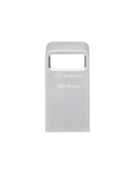 Kingston | USB 3.2 Flash Drive | DataTraveler micro | 64 GB | USB 3.2 | Silver