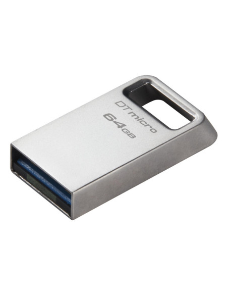 Kingston | USB 3.2 Flash Drive | DataTraveler micro | 64 GB | USB Type-A | Silver