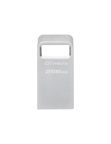 Kingston | USB 3.2 Flash Drive | DataTraveler micro | 256 GB | USB 3.2 | Silver