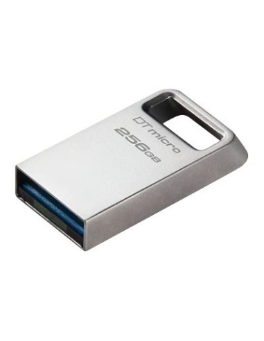Kingston | USB 3.2 Flash Drive | DataTraveler micro | 256 GB | USB 3.2 | Silver