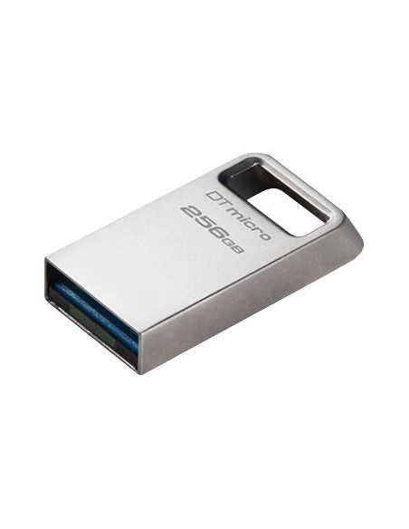 Kingston | USB 3.2 Flash Drive | DataTraveler micro | 256 GB | USB 3.2 | Silver
