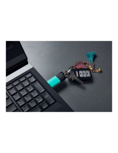 Kingston | USB Flash Drive | DataTraveler Exodia | 256 GB | USB 3.2 Gen 1 | Black/Teal