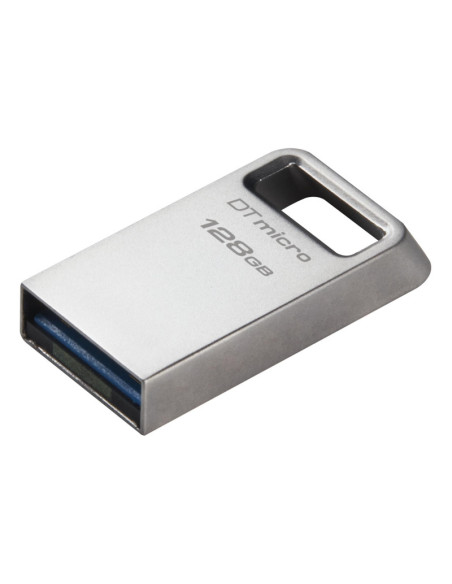 Kingston | USB 3.2 Flash Drive | DataTraveler micro | 128 GB | USB Type-A | Silver