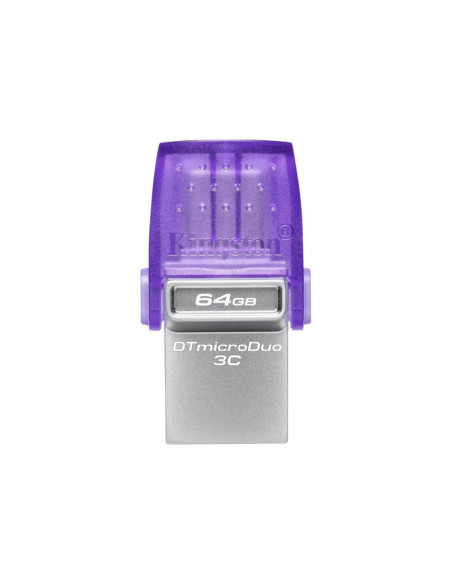 Kingston | DataTraveler | DT Micro Duo 3C | 64 GB | USB Type-C and Type-A | Purple
