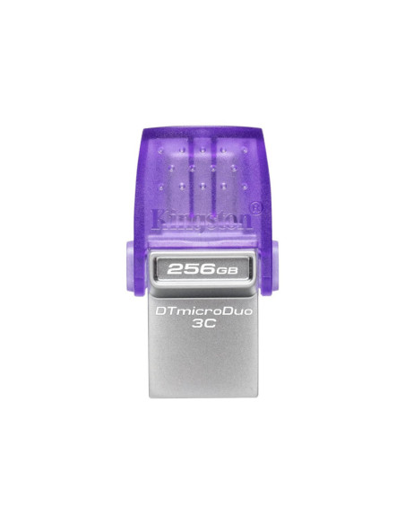 Kingston | DataTraveler | DT Micro Duo 3C | 256 GB | USB Type-C/Type-A | Purple
