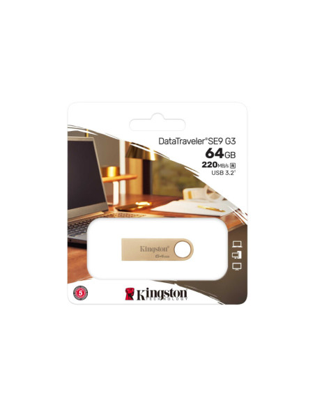 Kingston DataTraveler SE9 G3 | 64 GB | USB Type-A | Gold