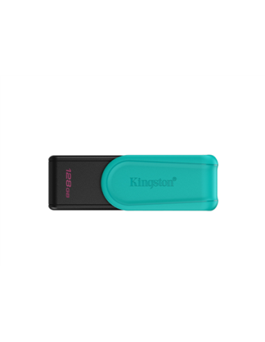 Kingston USB Flash Drive | DataTraveler Exodia S | 128 GB | USB Type-A | Black/Turquoise