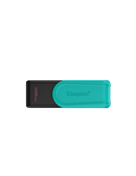 Kingston USB Flash Drive | DataTraveler Exodia S | 128 GB | USB Type-A | Black/Turquoise