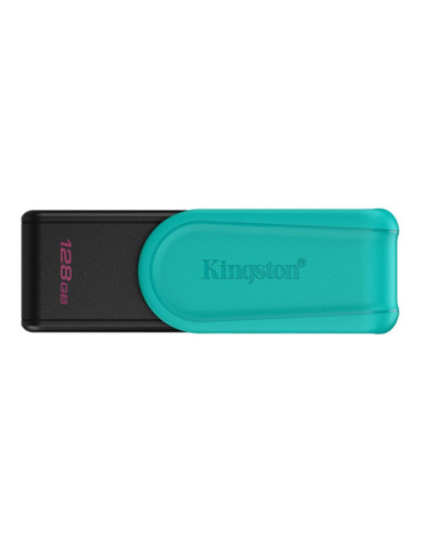 Kingston USB Flash Drive | DataTraveler Exodia S | 128 GB | USB 3.2 Gen 1 | Black/Turquoise