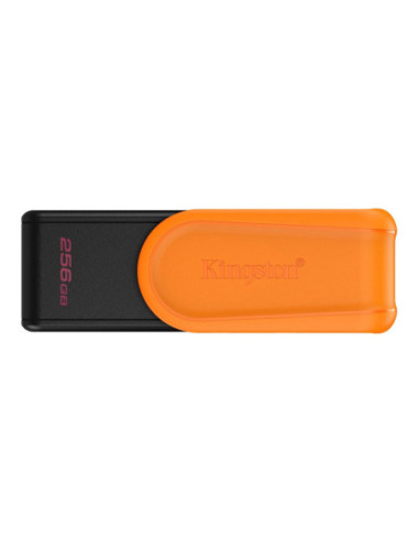 Kingston USB Flash Drive | DataTraveler Exodia S | 256 GB | USB 3.2 Gen 1 | Black/Orange