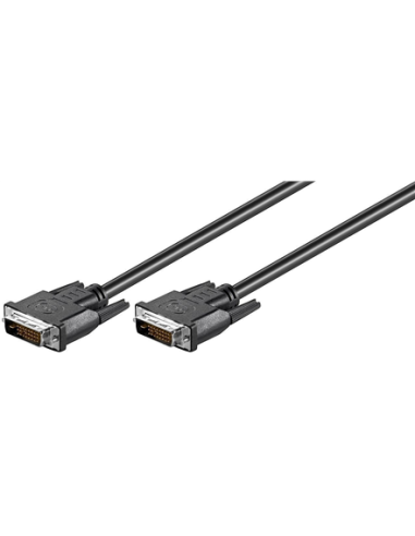Goobay | DVI-D FullHD cable Dual Link, nickel plated | DVI-D male Dual-Link (24+1 pin) | DVI-D male Dual-Link (24+1 pin) | DVI 