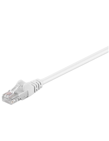 Goobay | CAT 5e patch cable, U/UTP | White RJ45 male (8P8C) | RJ45 male (8P8C)