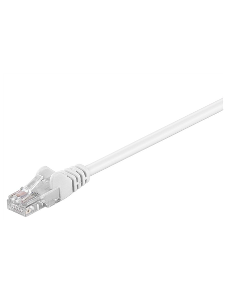 Goobay | CAT 5e patch cable, U/UTP | White RJ45 male (8P8C) | RJ45 male (8P8C)