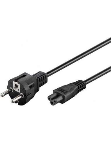 Goobay | Power supply cord (safety plug) | 93586 | Black Safety plug (type F, CEE 7/7) | Device socket C5