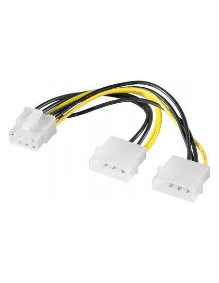 Goobay | Power cable/adapter for PC graphics cards, PCI-E to PCI Express 8-pin | 93241