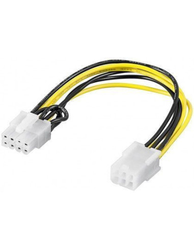 Goobay | Power cable/adapter for PC graphics card PCI-E/PCI Express 6-pin to 8-pin