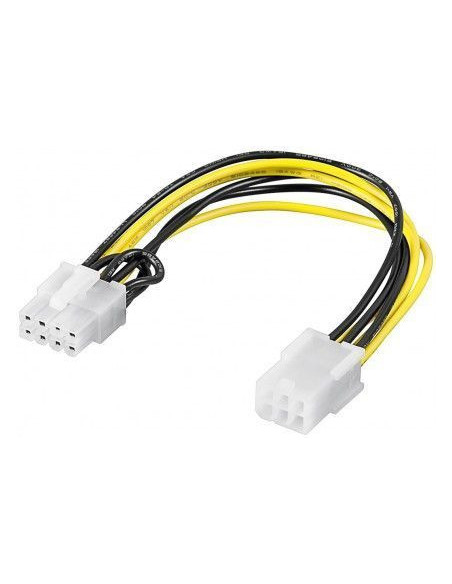 Goobay | Power cable/adapter for PC graphics card PCI-E/PCI Express 6-pin to 8-pin