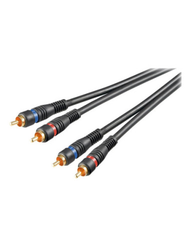 Goobay | Stereo RCA cable 2x RCA, double shielded | 50032