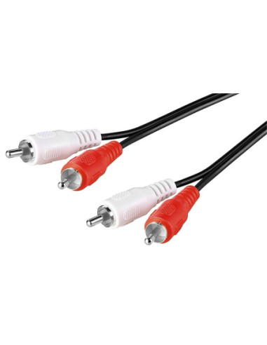 Goobay | Stereo RCA cable 2x RCA | 50030 | 2 RCA male (audio left/right) | 2 RCA male (audio left/right)