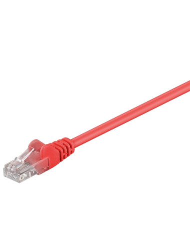 Goobay | CAT 5e patch cable, U/UTP | 68369 | Red RJ45 male (8P8C) | RJ45 male (8P8C)