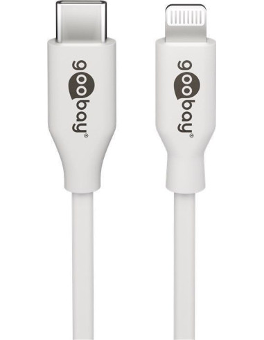 Goobay | Lightning - USB-C USB charging and sync cable | USB-C to Lightning Apple Lightning male (8-pin) | USB-C male