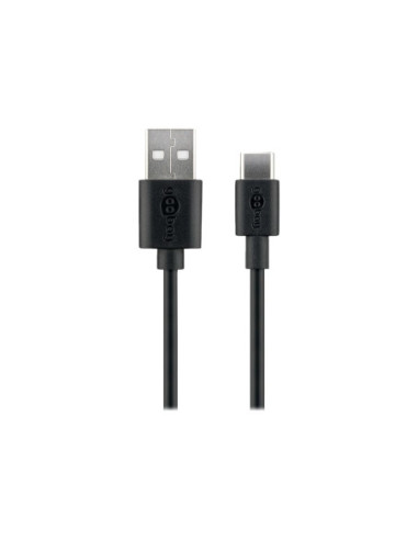 Goobay | USB-C charging and sync cable (USB-A USB-C) | 59124 | USB-C male | USB 2.0 male (type A)