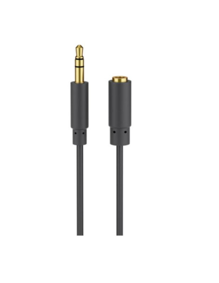 Goobay | Headphone and audio AUX extension cable 3.5 mm 3-pin slim | 97122