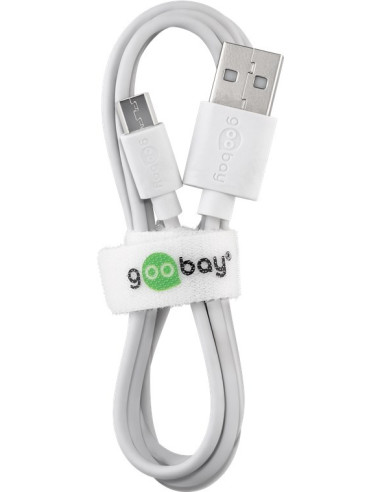 Goobay | Micro USB charging and sync cable | 43837 | USB-A 2.0 to Micro-USB USB 2.0 male (type A) | USB 2.0 micro male (type B)