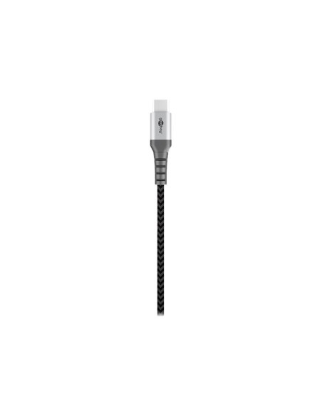 Goobay | USB-C to USB-A Textile Cable with Metal Plugs | 49296 | USB-C to USB-A