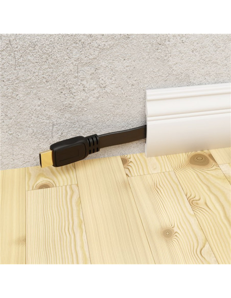 Goobay | High Speed HDMI Flat Cable with Ethernet | 61279 | HDMI male (type A) | HDMI (type A) | HDMI to HDMI | 2 m